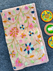 Floral Designer Embroidered Saree