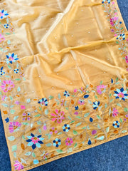 Floral Designer Embroidered Saree