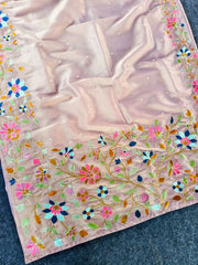 Floral Designer Embroidered Saree