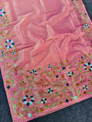 Floral Designer Embroidered Saree