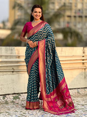 Ikkat Pichwai Fusion Trending Saree