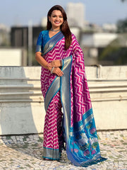 Ikkat Pichwai Fusion Trending Saree