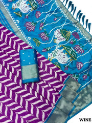 Ikkat Pichwai Fusion Trending Saree