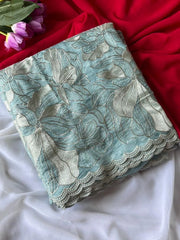 Pure Crush Organza Silk Designer Saree