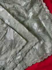 Pure Crush Organza Silk Designer Saree