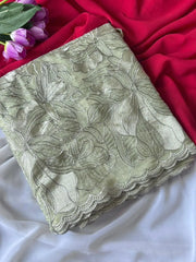 Pure Crush Organza Silk Designer Saree