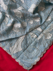 Pure Crush Organza Silk Designer Saree