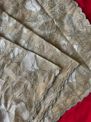 Pure Crush Organza Silk Designer Saree