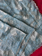 Pure Crush Organza Silk Designer Saree