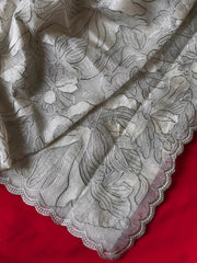 Pure Crush Organza Silk Designer Saree