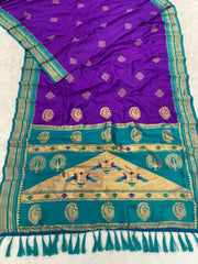 Soft Ilkal Paithani Silk Saree