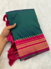 Soft Ilkal Paithani Silk Saree