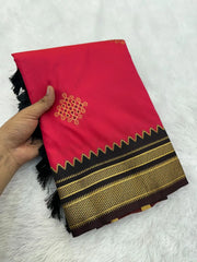 Soft Ilkal Paithani Silk Saree
