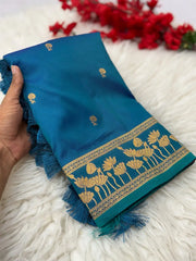 Premium Lotus Pichwai Kamdhenu Designer Saree