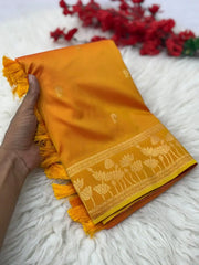 Premium Lotus Pichwai Kamdhenu Designer Saree