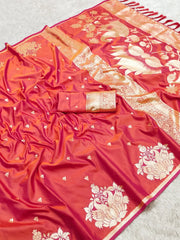 Soft Silk Banarasi Designer Swan Weaving Saree
