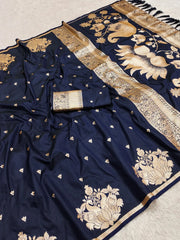 Soft Silk Banarasi Designer Swan Weaving Saree