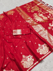 Soft Silk Banarasi Designer Swan Weaving Saree