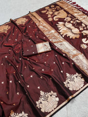Soft Silk Banarasi Designer Swan Weaving Saree