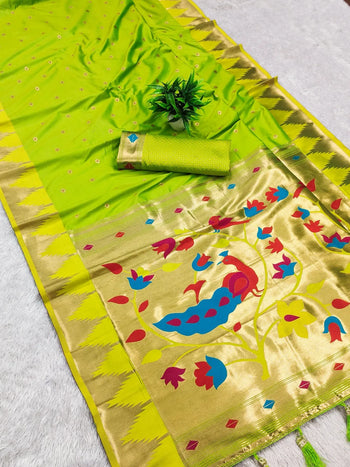Designer Soft Silk Paithani Saree