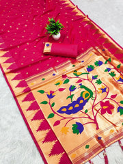 Designer Soft Silk Paithani Saree