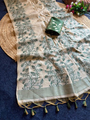 Premium Soft Matka Cotton Jamdani Saree