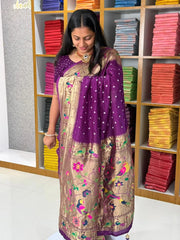 Luxury Fusion Bandhani Body & Paithani Pallu Saree