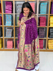 Luxury Fusion Bandhani Body & Paithani Pallu Saree