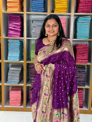 Luxury Fusion Bandhani Body & Paithani Pallu Saree