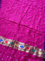 Designer Paithani Bandhani Fusion Saree
