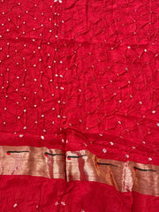Royal Paithani Bandhani Fusion Weave Saree