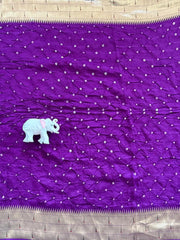 Royal Paithani Bandhani Fusion Weave Saree