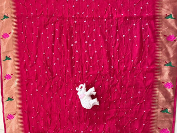 Soft Viscose Rich Paithani Patola Fusion Saree
