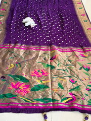 Soft Viscose Rich Paithani Patola Fusion Saree