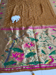Soft Viscose Rich Paithani Patola Fusion Saree