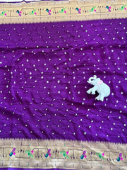 Luxury Fusion Bandhani Body & Paithani Pallu Saree