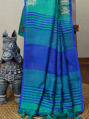 Khadi Raw Silk Traditional Barrat Pattern Saree