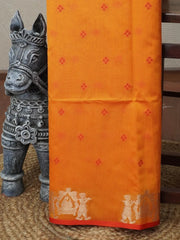 Khadi Raw Silk Traditional Barrat Pattern Saree