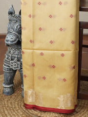 Khadi Raw Silk Traditional Barrat Pattern Saree