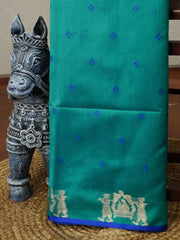 Khadi Raw Silk Traditional Barrat Pattern Saree