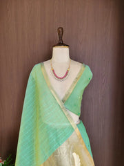 Premium Muga Cotton Floral Weaving Saree