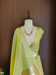 Premium Muga Cotton Floral Weaving Saree