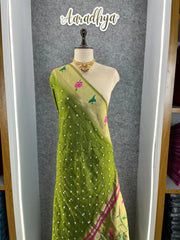 Soft Viscose Rich Paithani Patola Fusion Saree