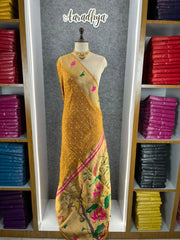 Soft Viscose Rich Paithani Patola Fusion Saree