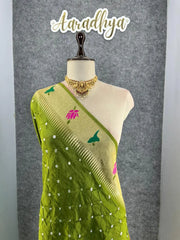 Soft Viscose Rich Paithani Patola Fusion Saree