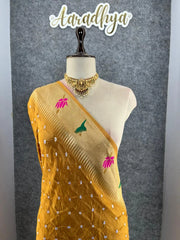 Soft Viscose Rich Paithani Patola Fusion Saree