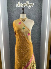 Soft Viscose Rich Paithani Patola Fusion Saree