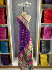Soft Viscose Rich Paithani Patola Fusion Saree