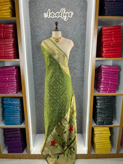Royal Paithani Bandhani Fusion Weave Saree