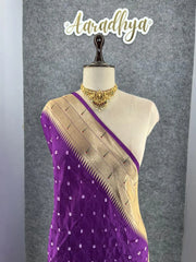 Royal Paithani Bandhani Fusion Weave Saree